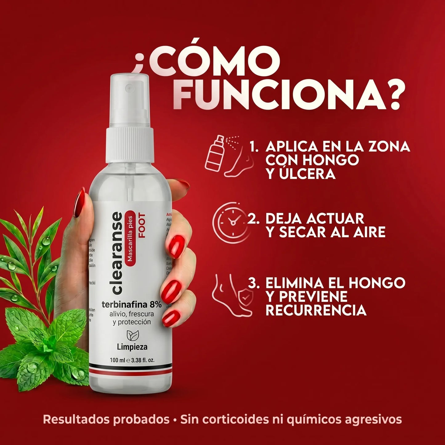 Clearanse Foot - Elimina los hongos de tus pies